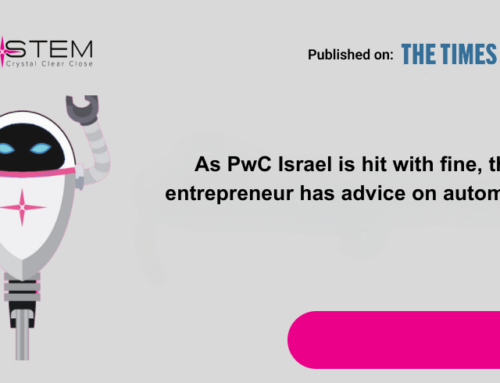 As PwC Israel is hit with fine, this entrepreneur has advice on automation